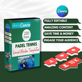 220 Padel Tennis Posts - Social Media Posts
